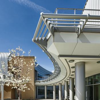 Antelope Valley College cantilevered sun controls