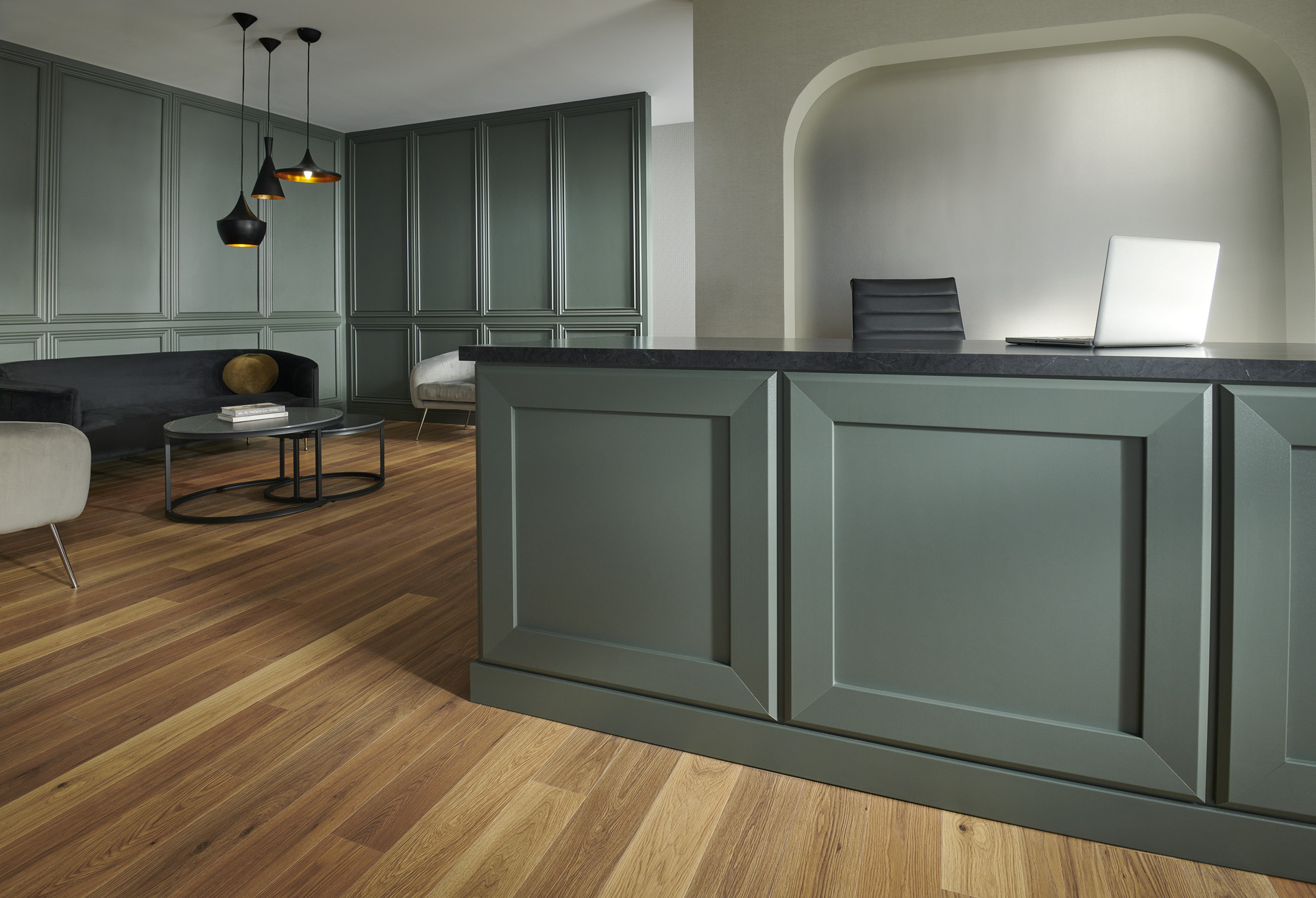 Acrovyn Wall Covering in Hospitality Setting