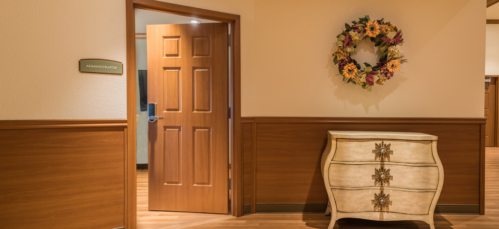Countryside Assisted Living Acrovyn Door