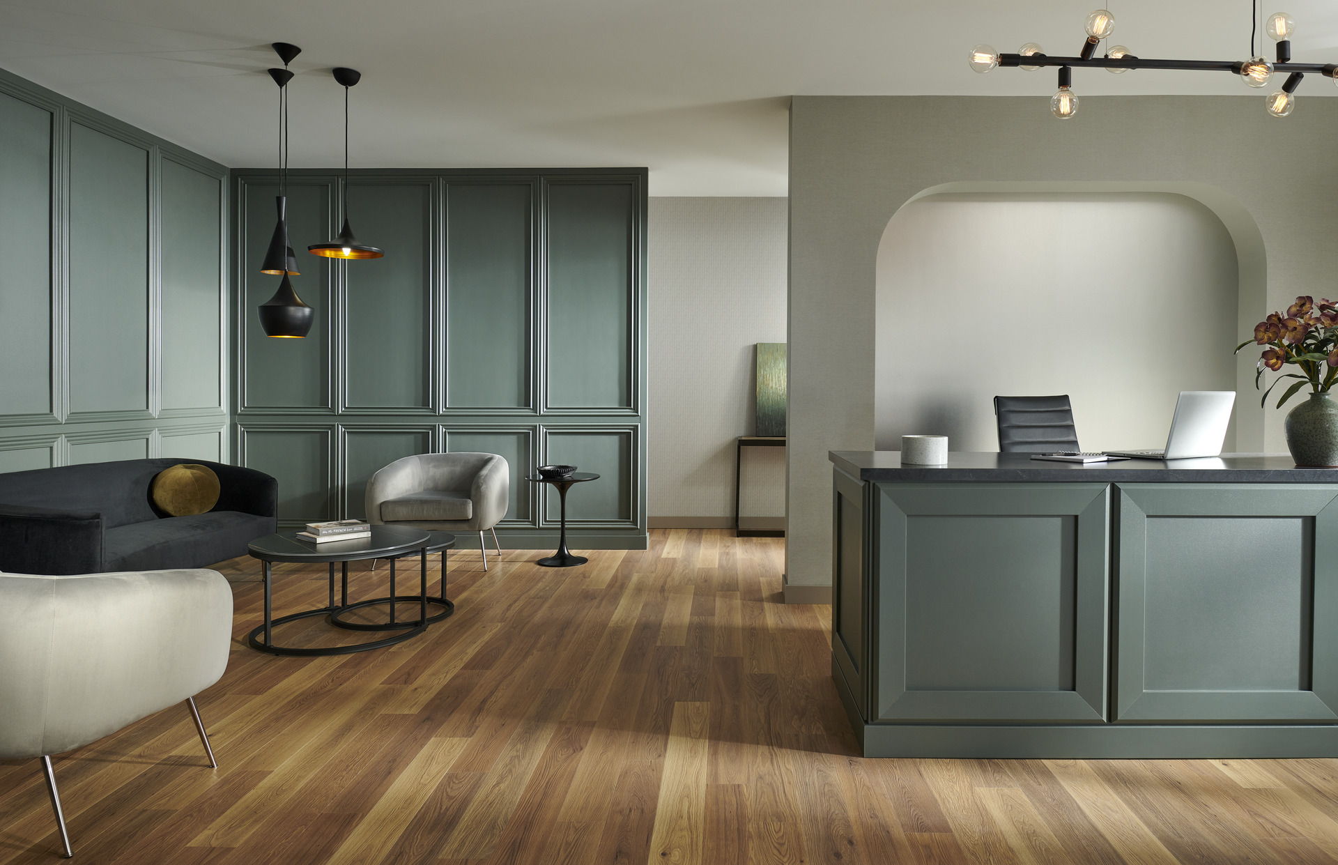 Acrovyn Wall Covering in Hospitality Setting