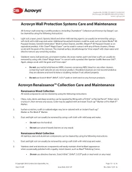 Acrovyn_4000_Care_and_Maintenance