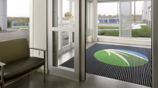 Belton Research Hospital custom entrance flooring