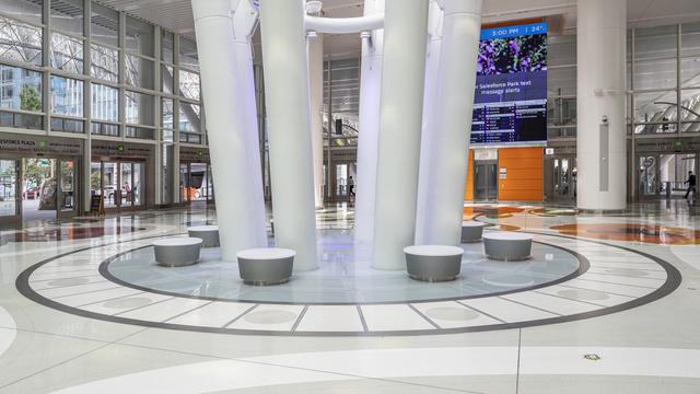 Salesforce Transit Center interior expansion joint solution