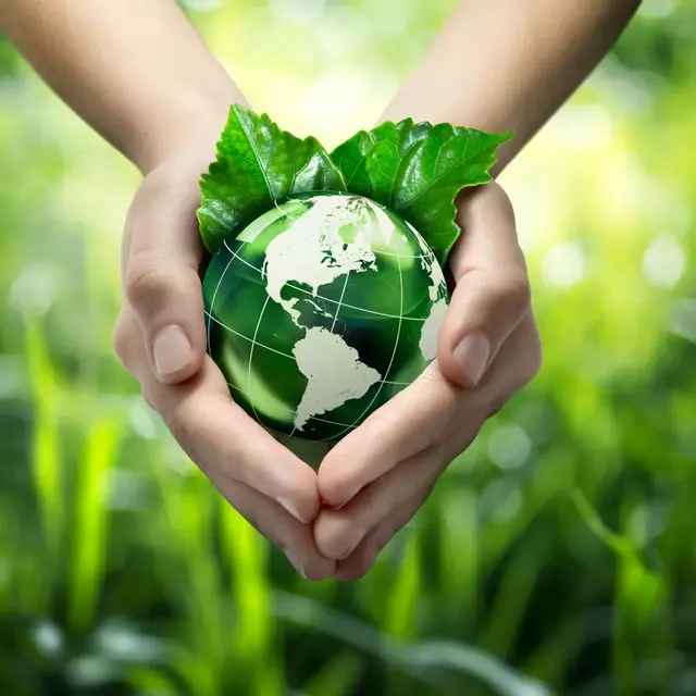 Green globe sustainability