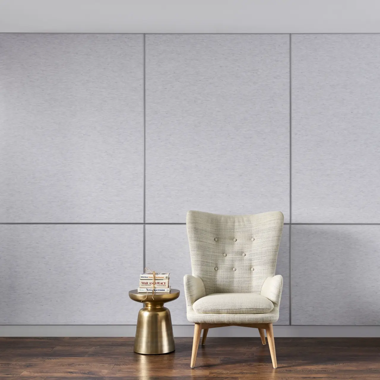 Acrovyn wall panel with chair
