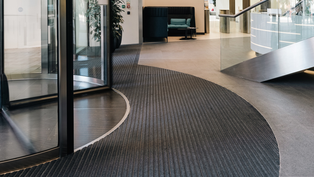 One Glass Wharf entrance flooring system