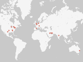 Map of  Construction Specialties locations