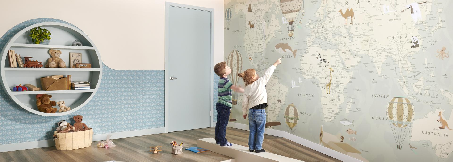 Acrovyn Wall Covering Children Playroom Set